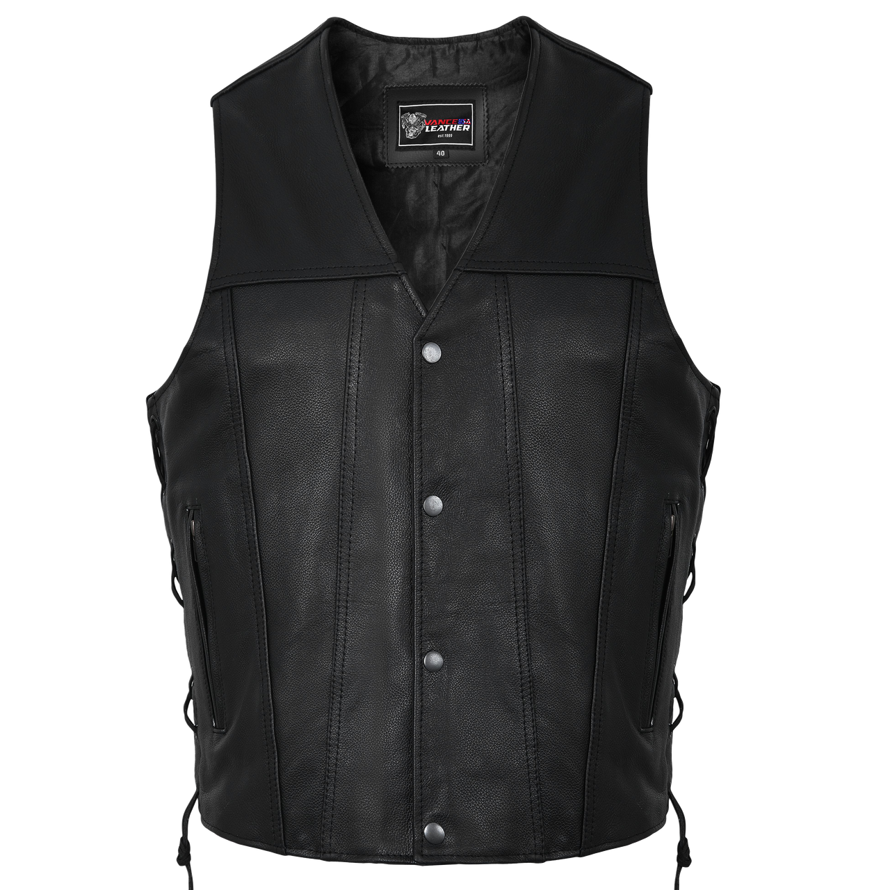 Vance-Leather-VL940-Gambler-Style-Premium-Cowhide-Leather-Vest-Front