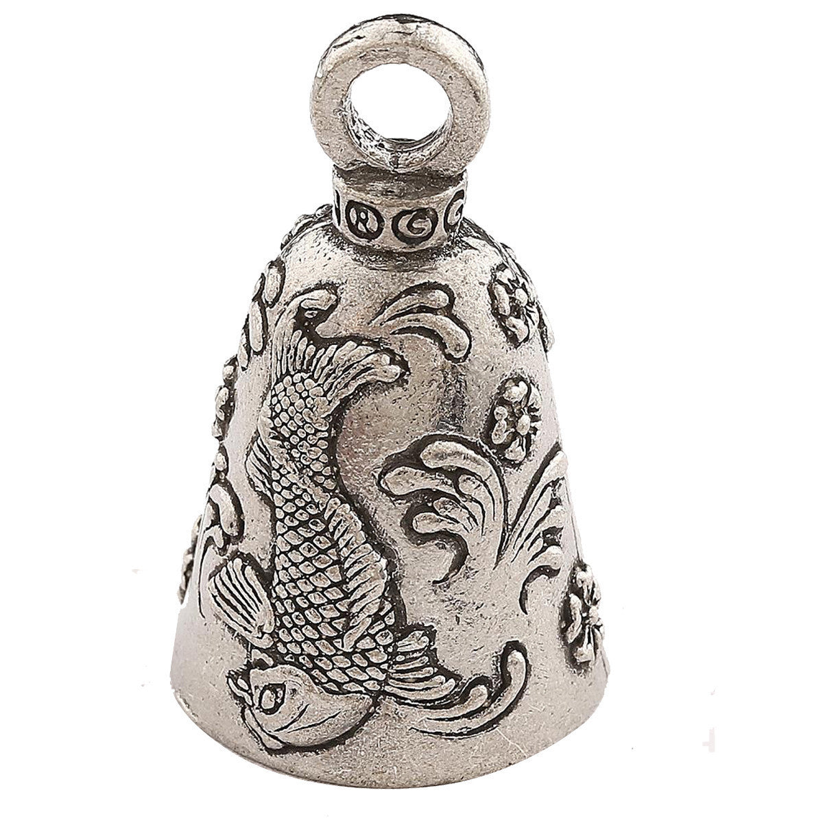 Biker Motorcycle Bells - Guardian Bell Koi Fish - Back View