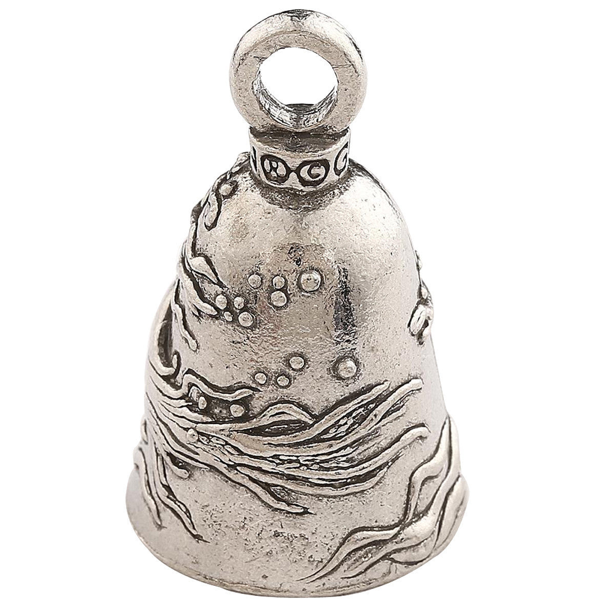 Biker Motorcycle Bells - Guardian Bell Mermaid - Back View