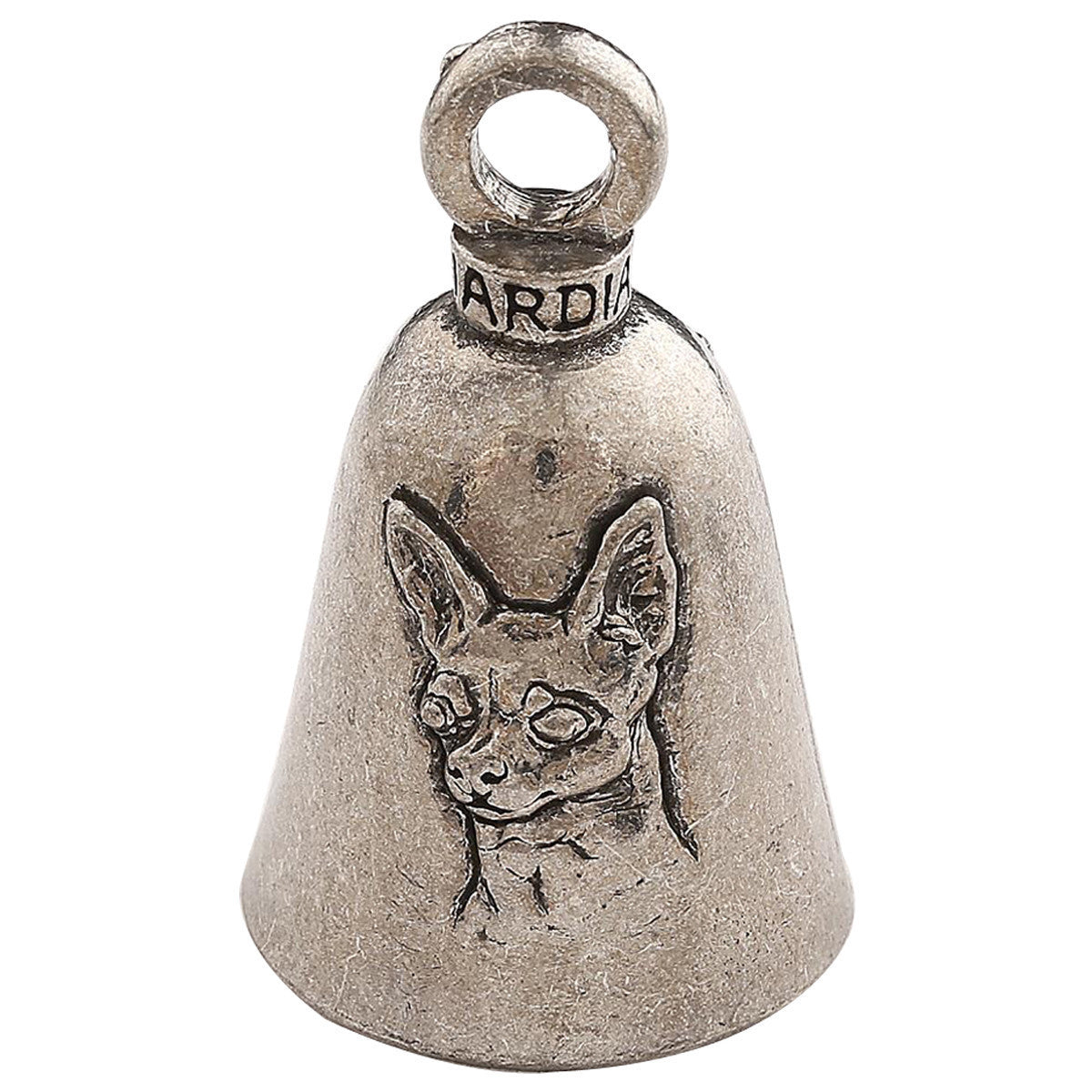 Biker Motorcycle Bells - Guardian Bell Chihuahua (Dog Breed) - Back View