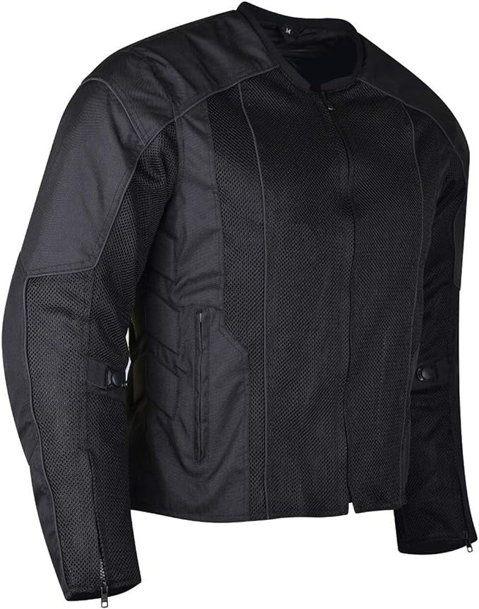 Advanced Vance VL1627 3-Season Mesh/Textile CE Armor Motorcycle Jacket - main