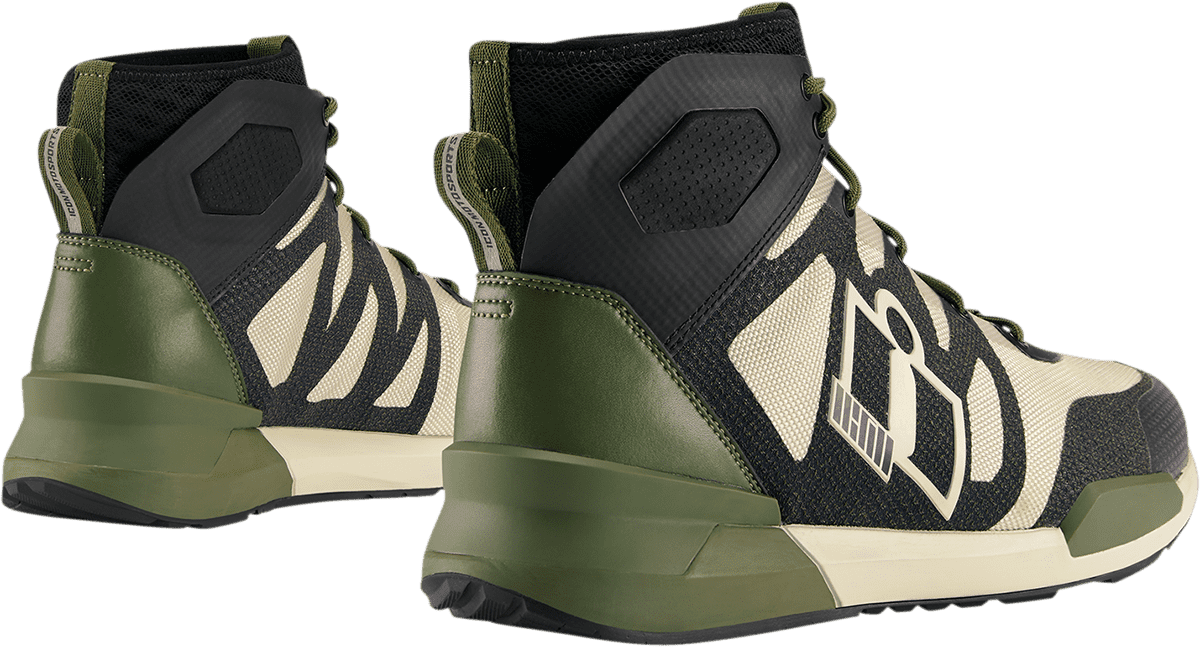 Icon-Hooligan-Motorcycle-Shoes-Green-back