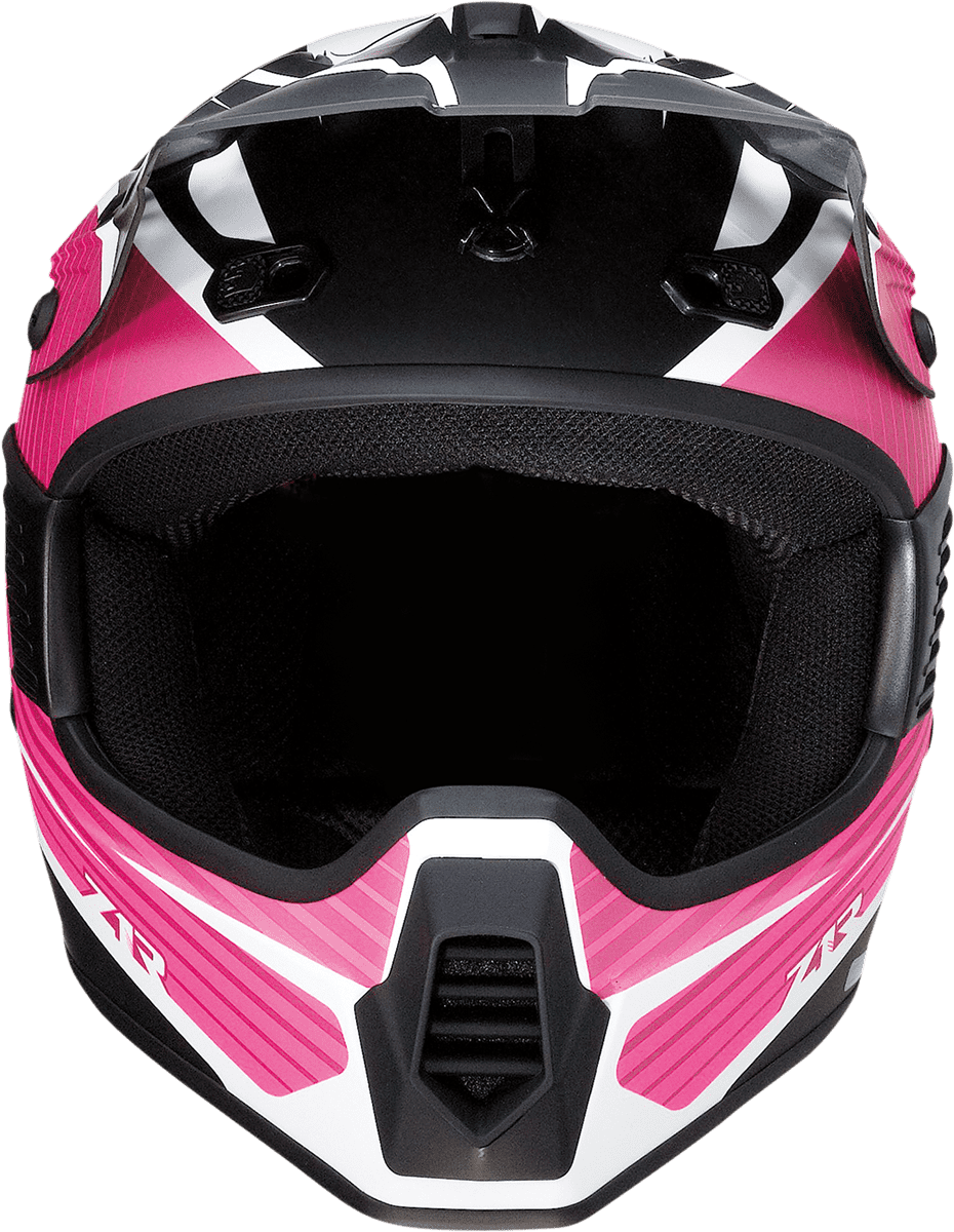 Z1R-Child-Rise-Flame-Helmet-Pink-front