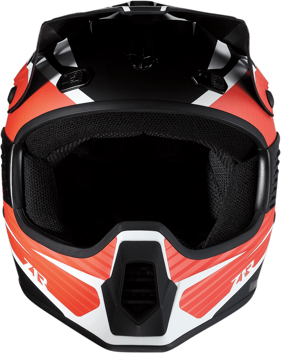 Z1R-Child-Rise-Flame-Helmet-Red-front