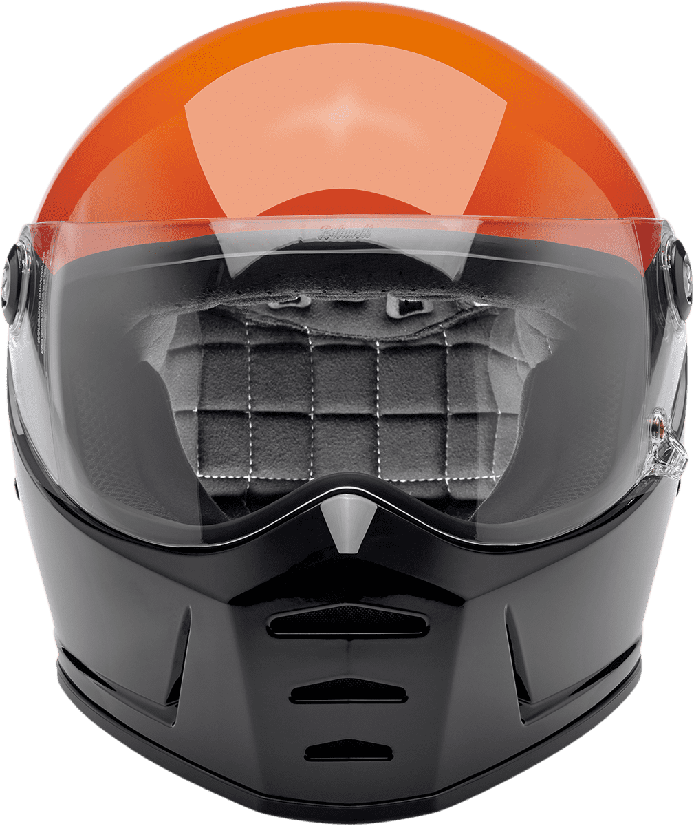 Biltwell-Lane-Splitter-Podium-Helmet-orange/grey/black-front-view