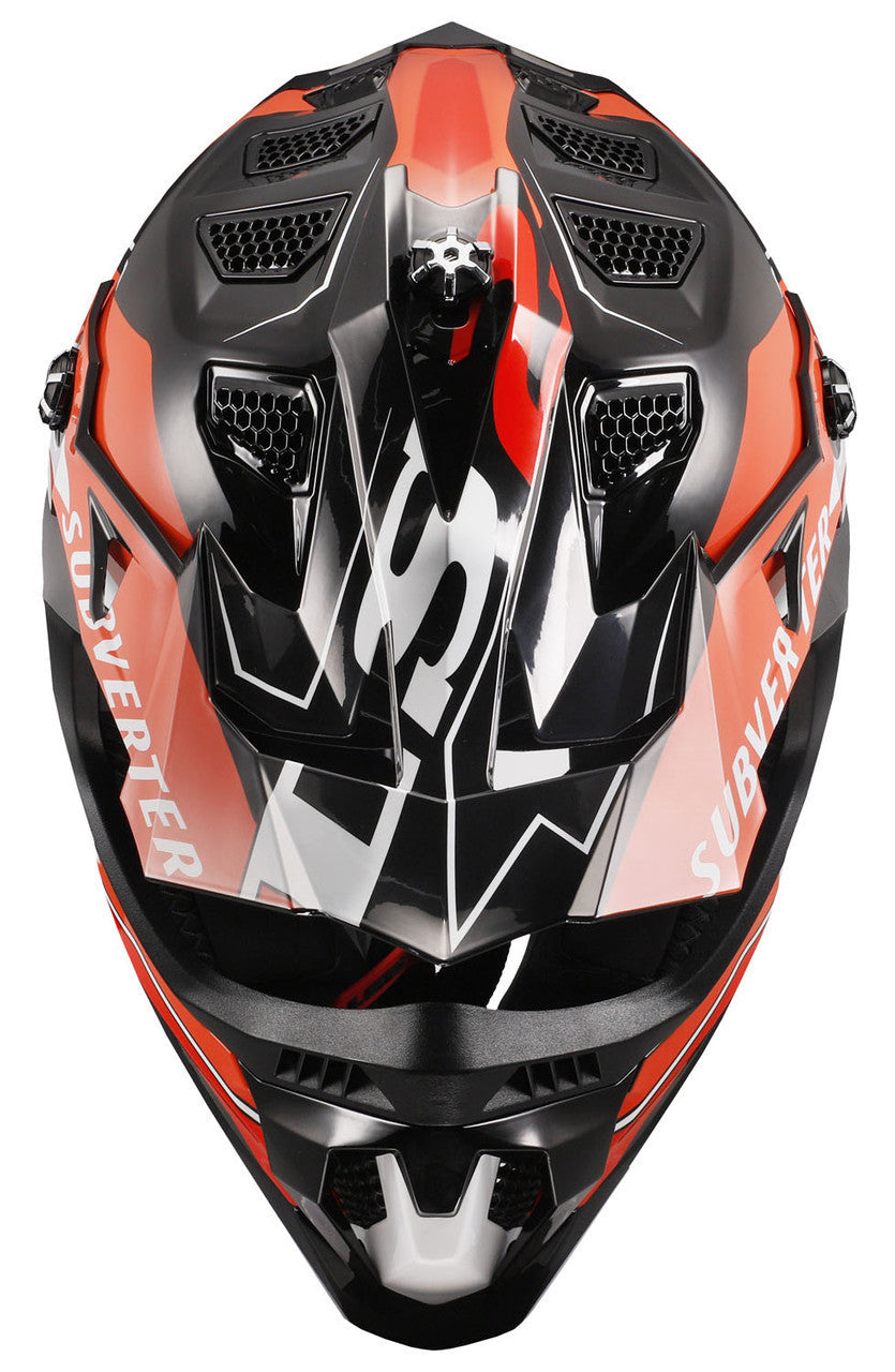 LS2-Subverter-Evo-Arched-Full-Face-MX-Motorcycle-Helmet-orange/white-top-view