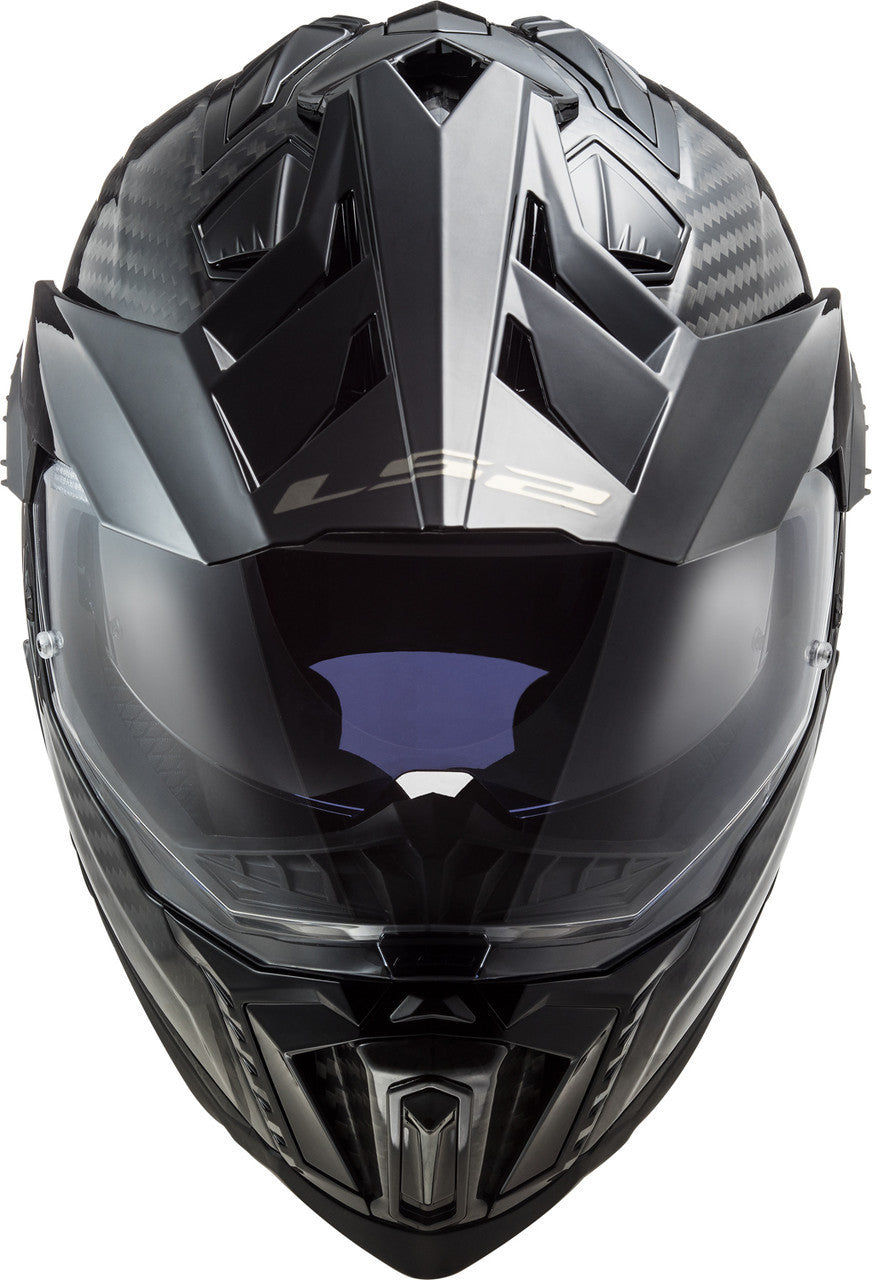 LS2-Explorer-C-Solid-Matte-Carbon-Adventure-Motorcycle-Helmet-Top-View