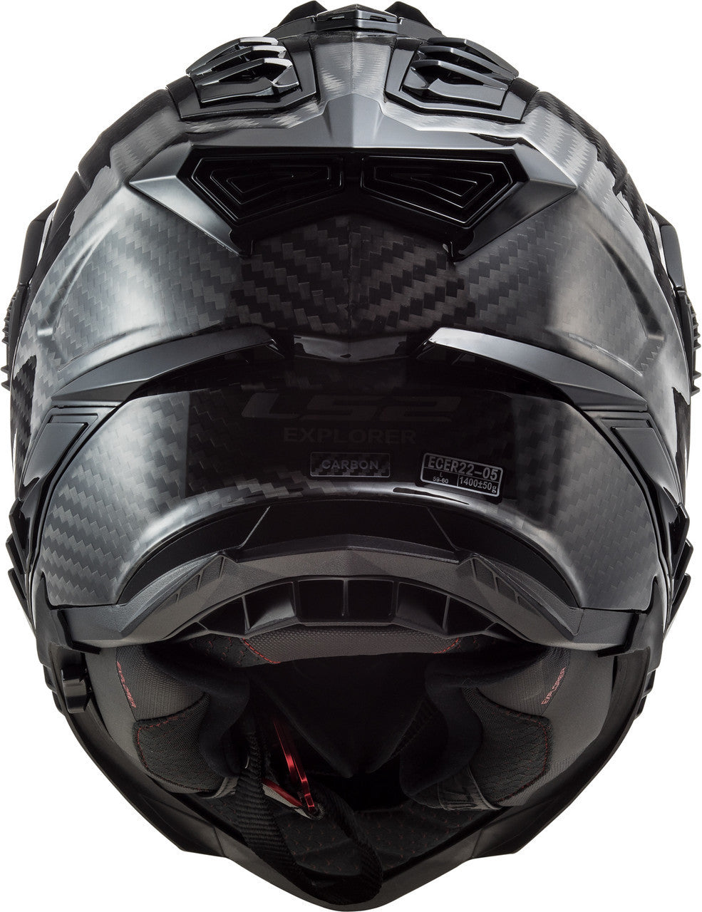 LS2-Explorer-C-Solid-Matte-Carbon-Adventure-Motorcycle-Helmet-Back-View