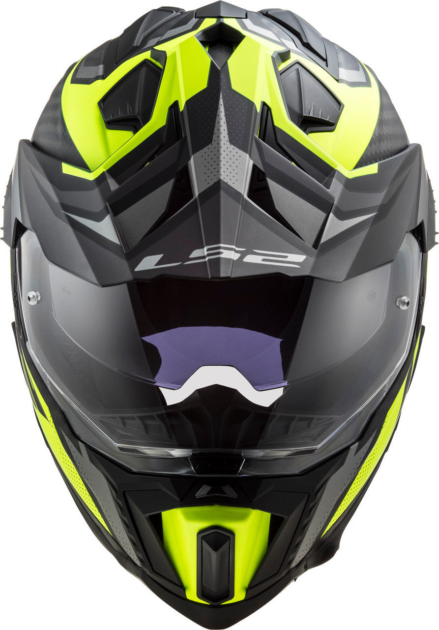 LS2-Explorer-C-Focus-Adventure-Motorcycle-Helmet-Black-Yellow-Top-View