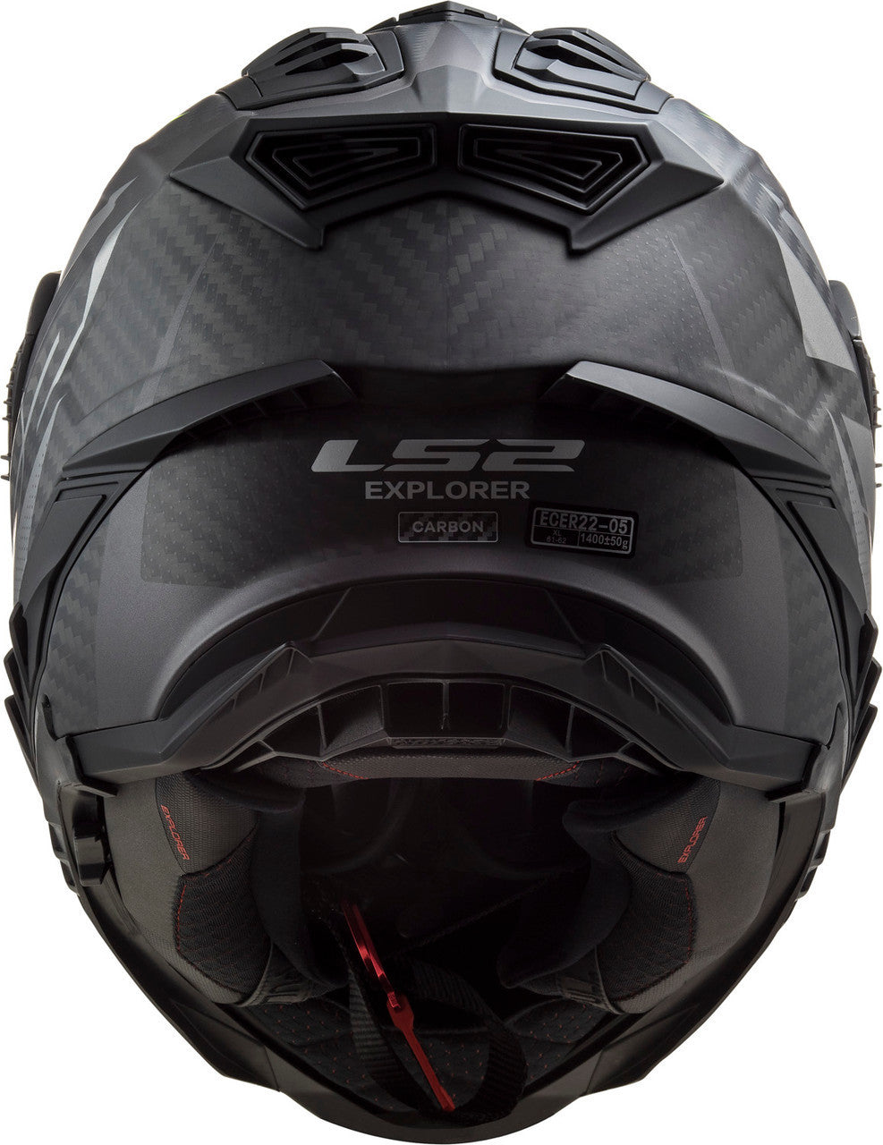 LS2-Explorer-C-Focus-Adventure-Motorcycle-Helmet-Black-Yellow-Back-View