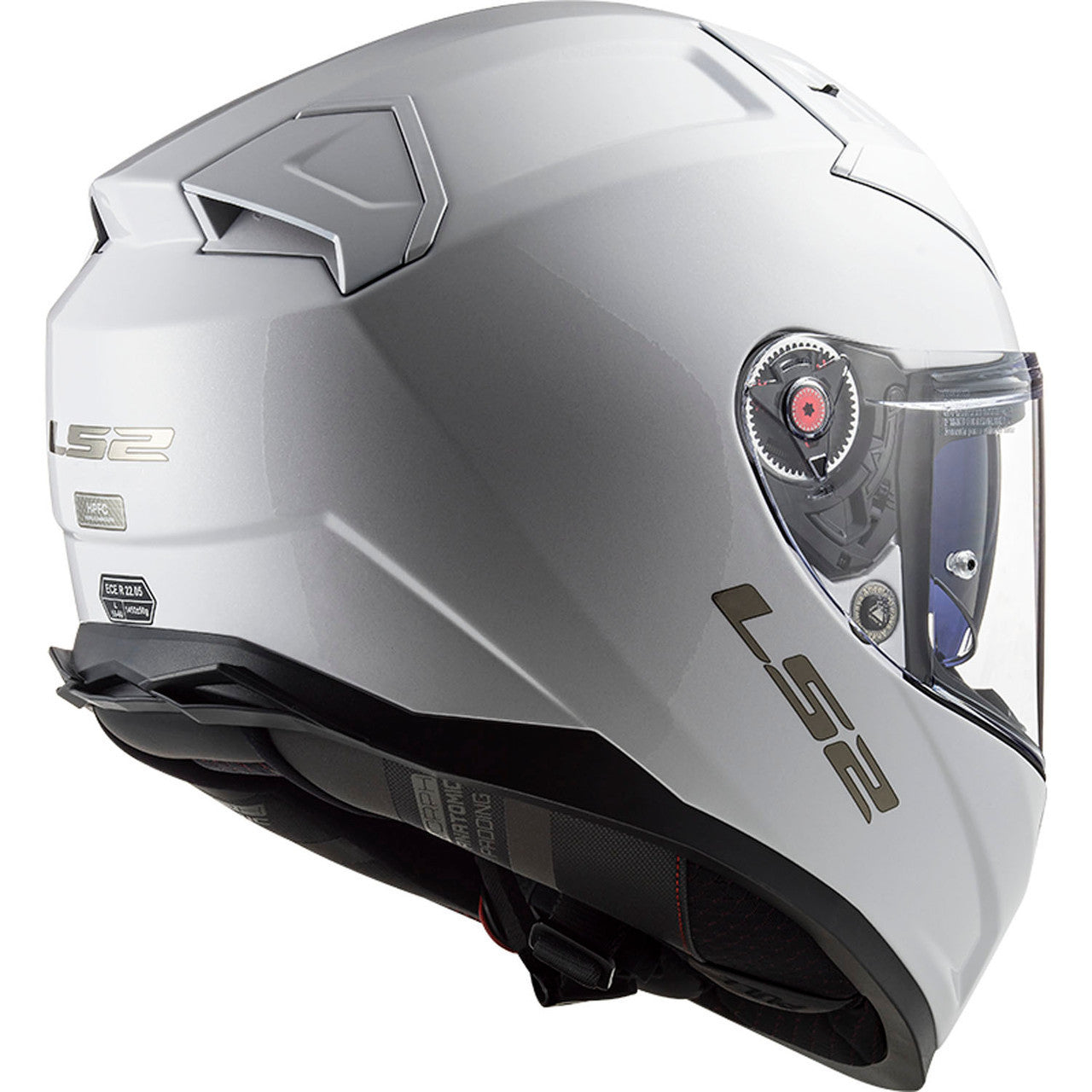 LS2-Citation-II-Solid-Full-Face-Motorcycle-Helmet-White-Back-View