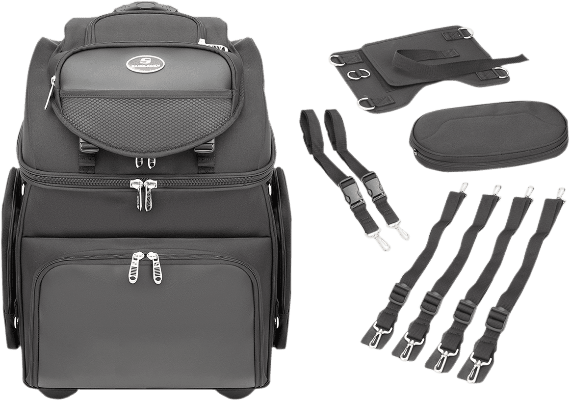 Saddlemen-BR4200-Motorcycle-Back-Seat-Sissy-Bar-Bag-Accessories