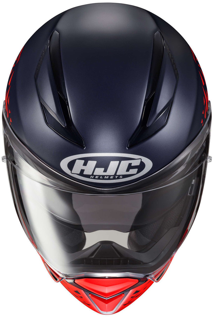 HJC-F70-Red-Bull-Spielberg-Helmet-Front-Top-View