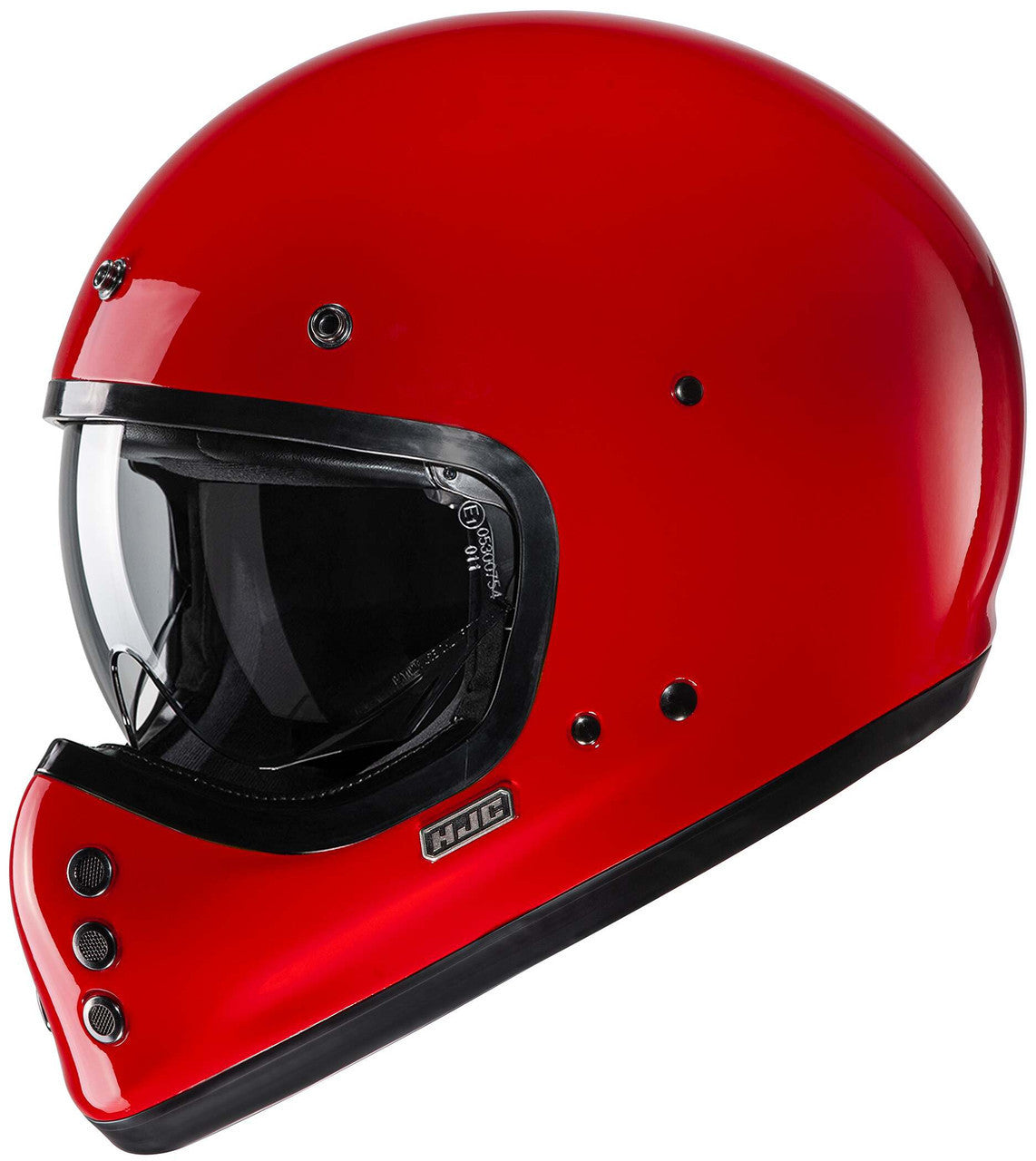 HJC-V60-Motorcycle-Helmet-Red-shield-Down-Veiw