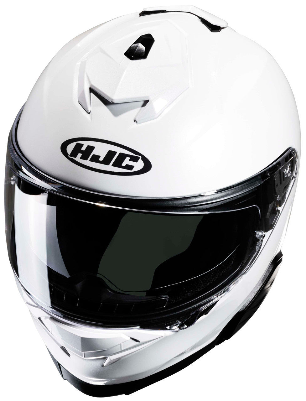 HJC-i71-Solid-Full-Face-Motorcycle-Helmet-White-Top-View