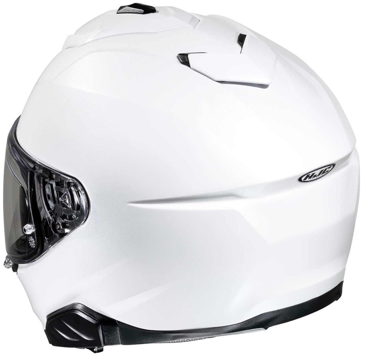 HJC-i71-Solid-Full-Face-Motorcycle-Helmet-White-Back-View