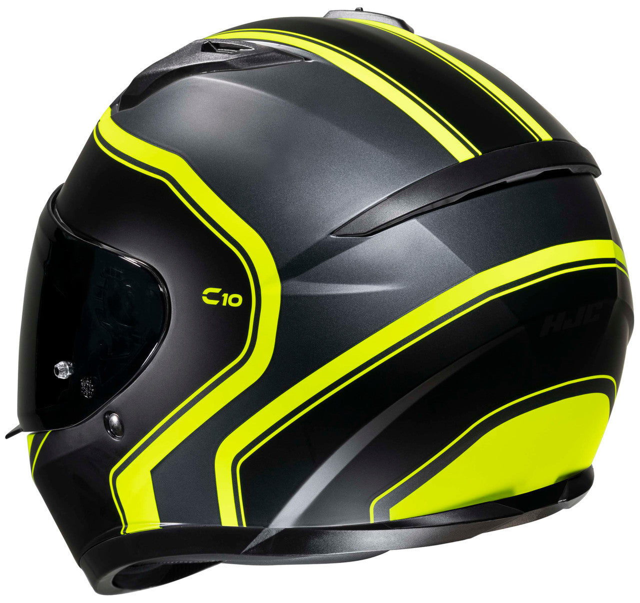 HJC-C10-ELIE-Full-Face-Motorcycle-Helmet-Hi-Viz-Back-View