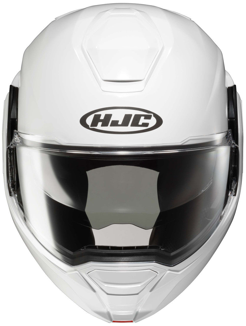 HJC-i100-Solid-Modular-Motorcycle-Helmet-White-Front-Face-View