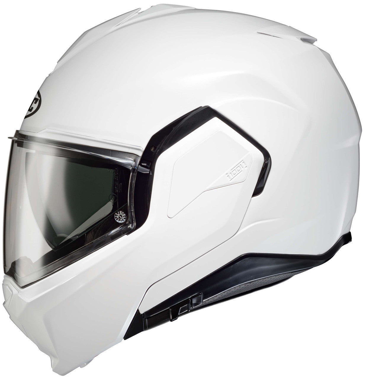 HJC-i100-Solid-Modular-Motorcycle-Helmet-White-Side-View