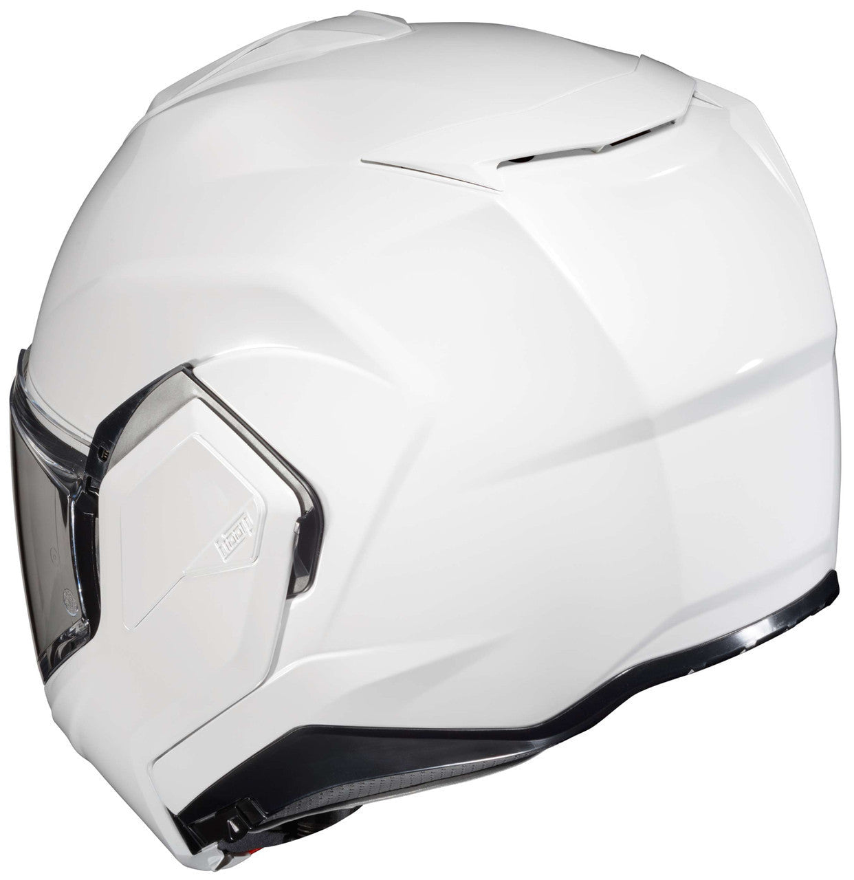 HJC-i100-Solid-Modular-Motorcycle-Helmet-White-Rear-View