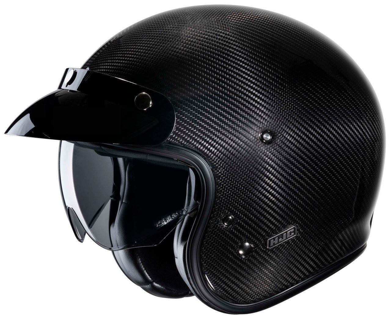 HJC-V31-Carbon-Open-Face-Motorcycle-Helmet-Visor-Veiw