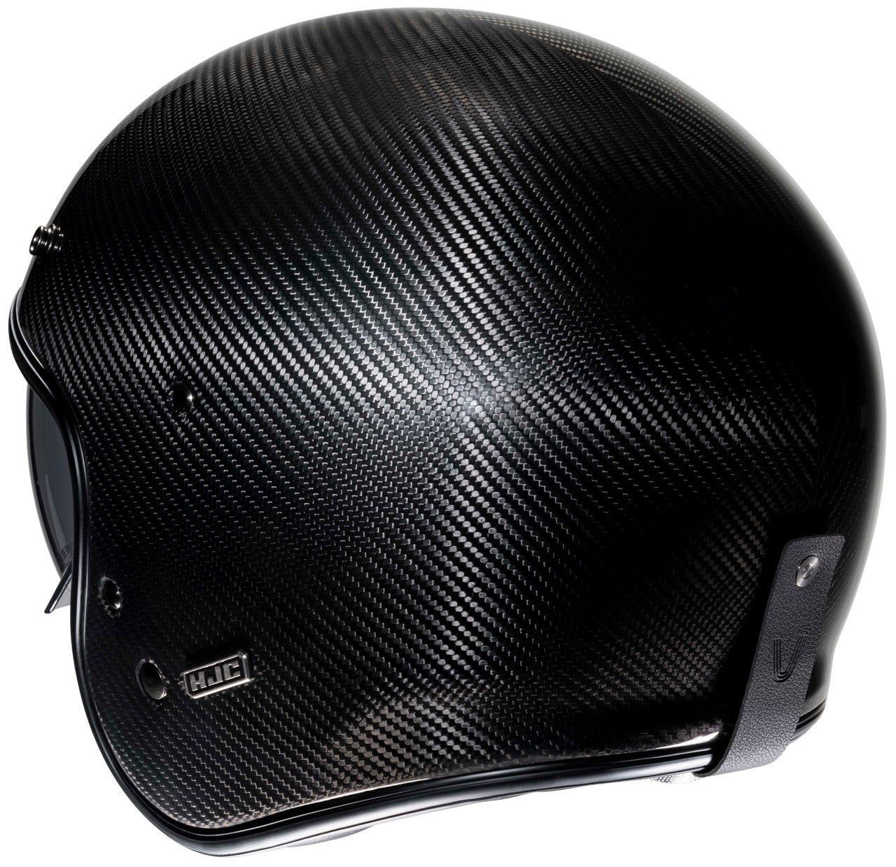 HJC-V31-Carbon-Open-Face-Motorcycle-Helmet-Rear-Veiw