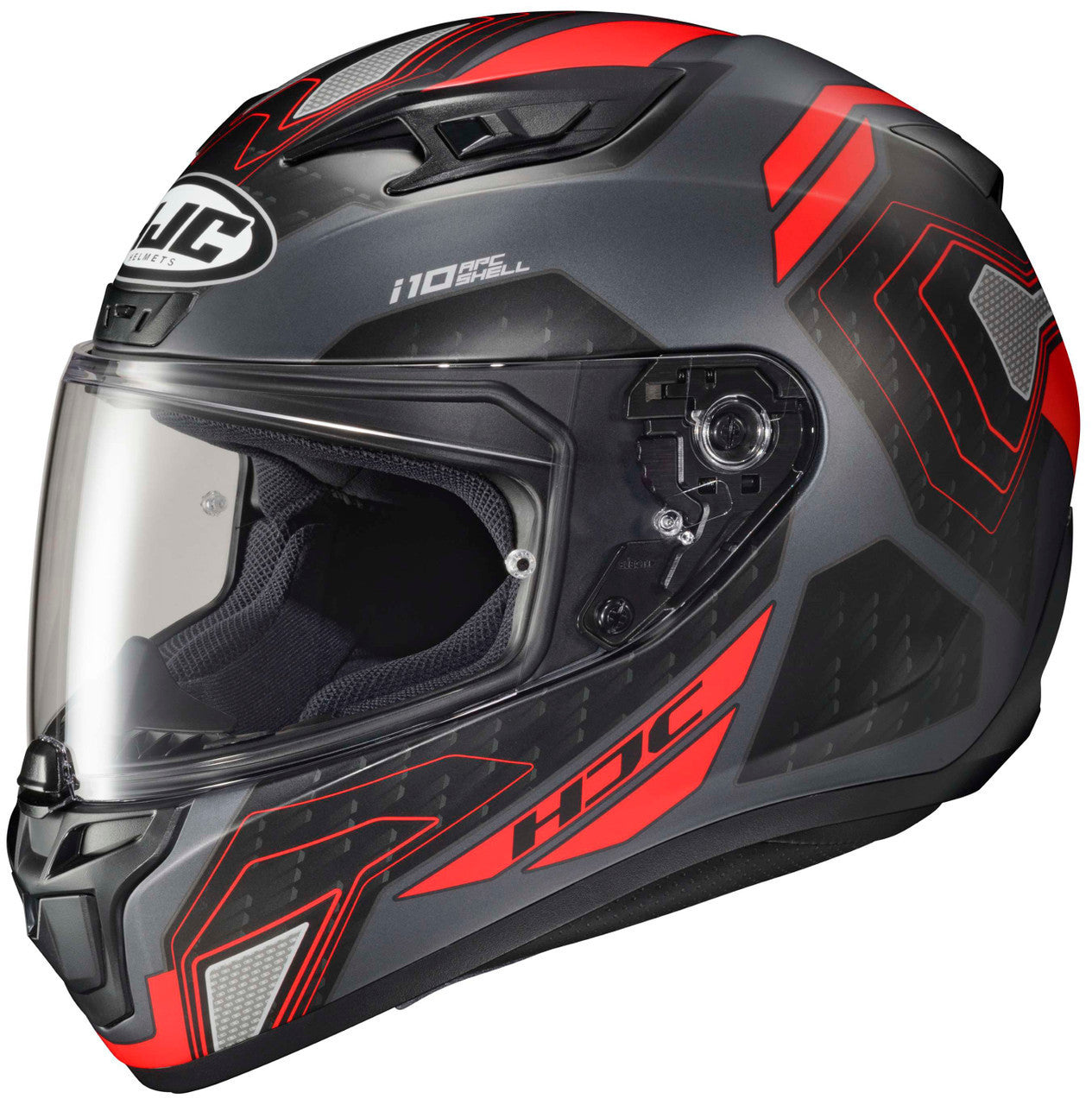 HJC-i10-SONAR-Full-Face-Motorcycle-Helmet-Grey/Red-Main