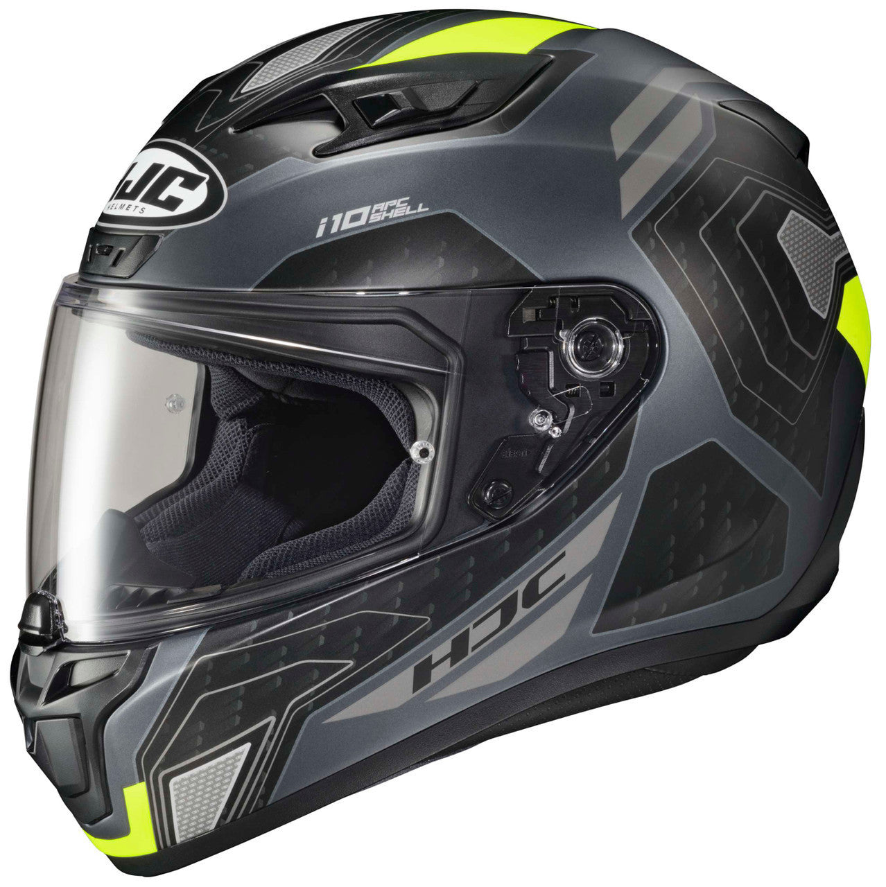 HJC-i10-SONAR-Full-Face-Motorcycle-Helmet-Grey/Hi-Viz-Main