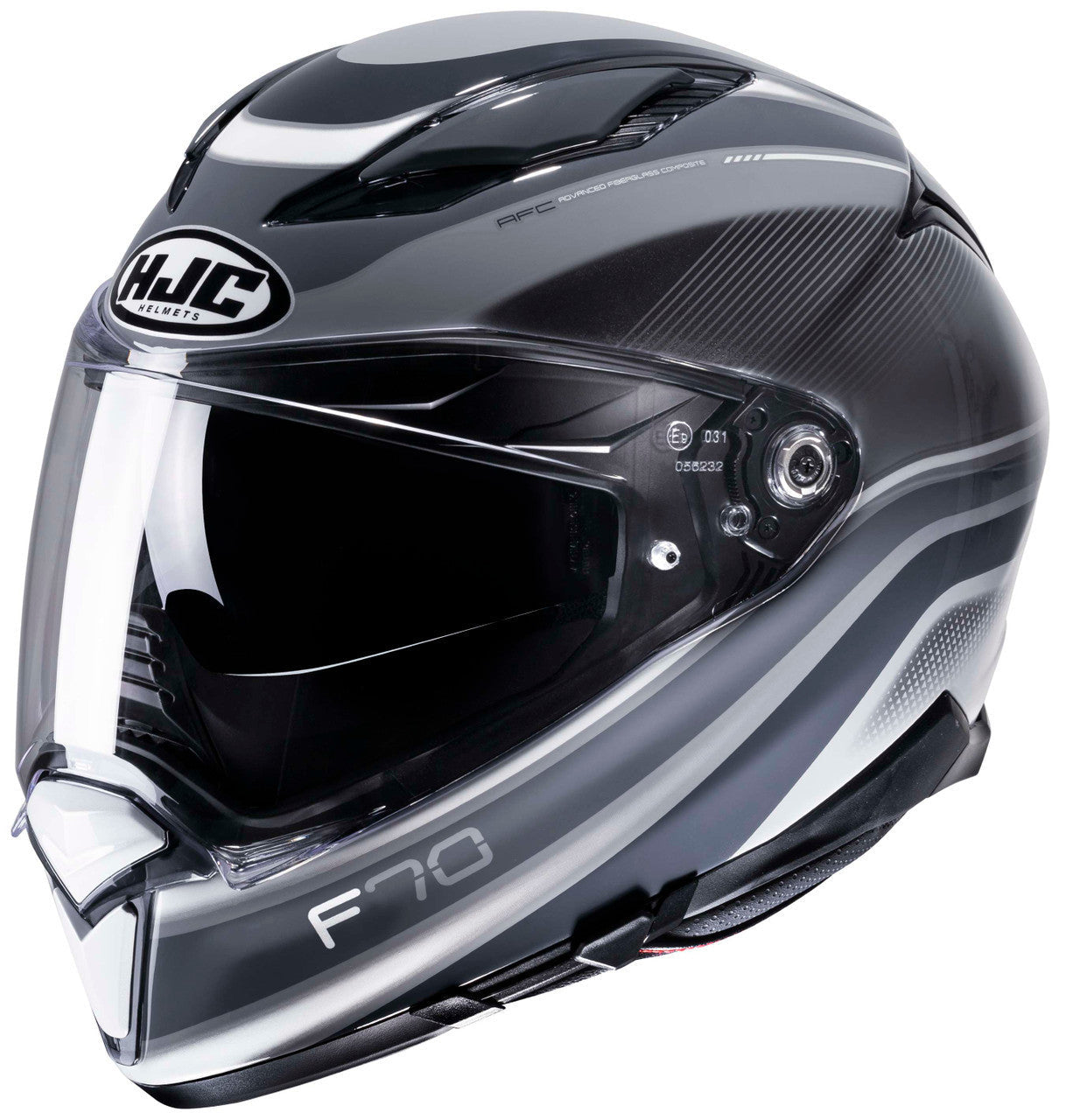 HJC-F70-DIWEN-Full-Face-Motorcycle-Helmet-Black/Grey-Main