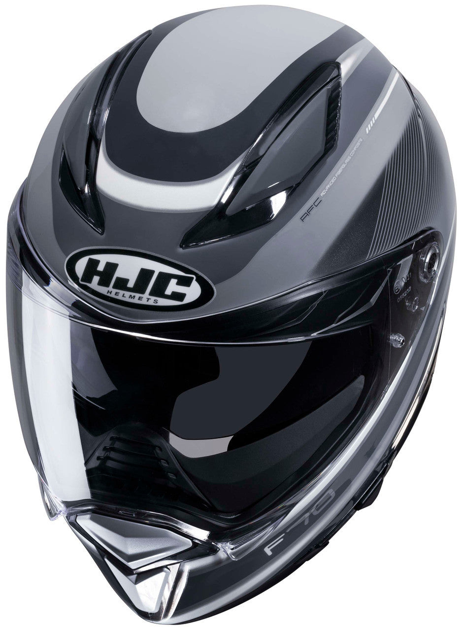 HJC-F70-DIWEN-Full-Face-Motorcycle-Helmet-Black/Grey-Top-Vieww