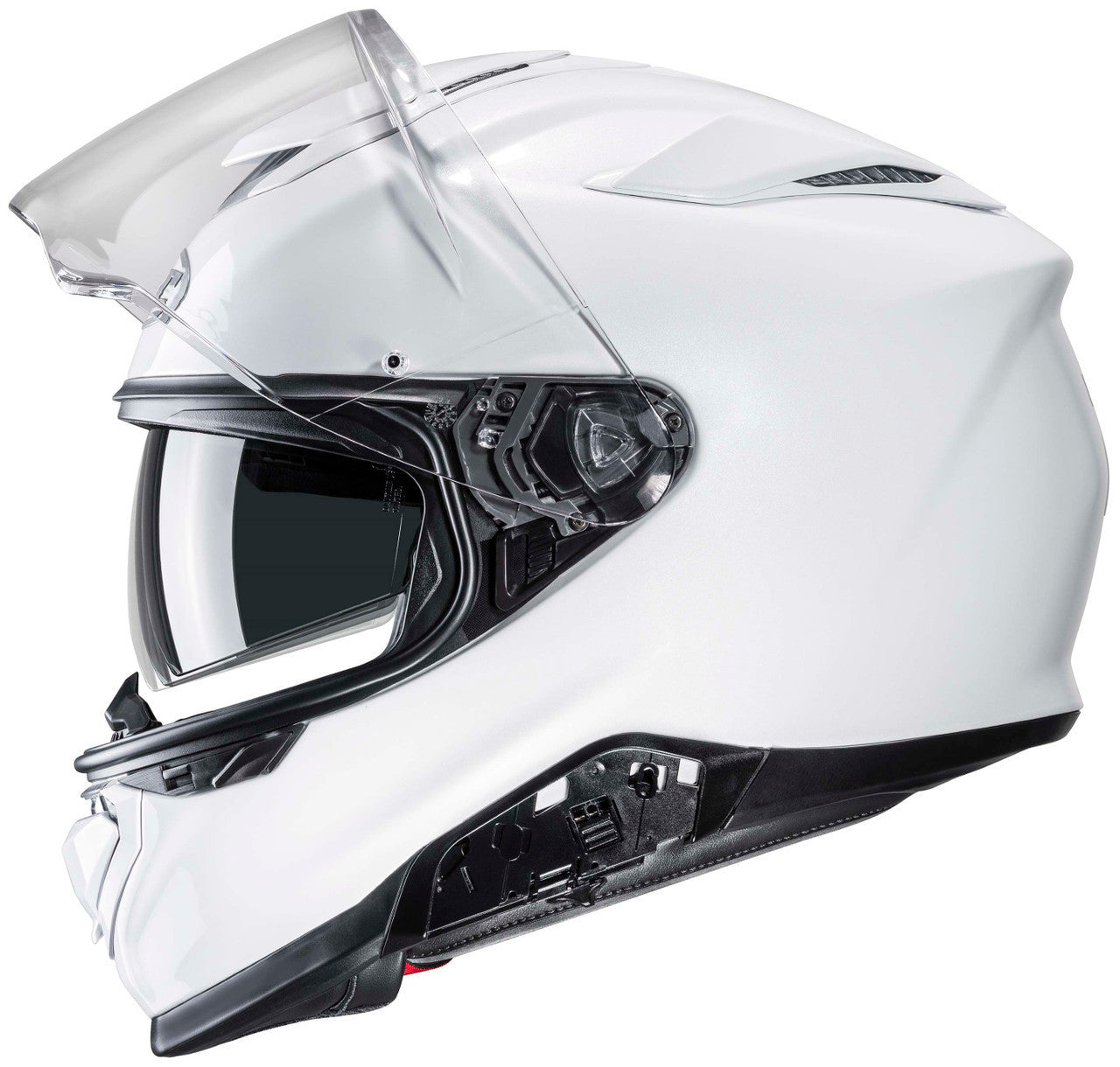 HJC-RPHA-71-Solid-Full-Face-Motorcycle-Helmet-White-open-Visor-View