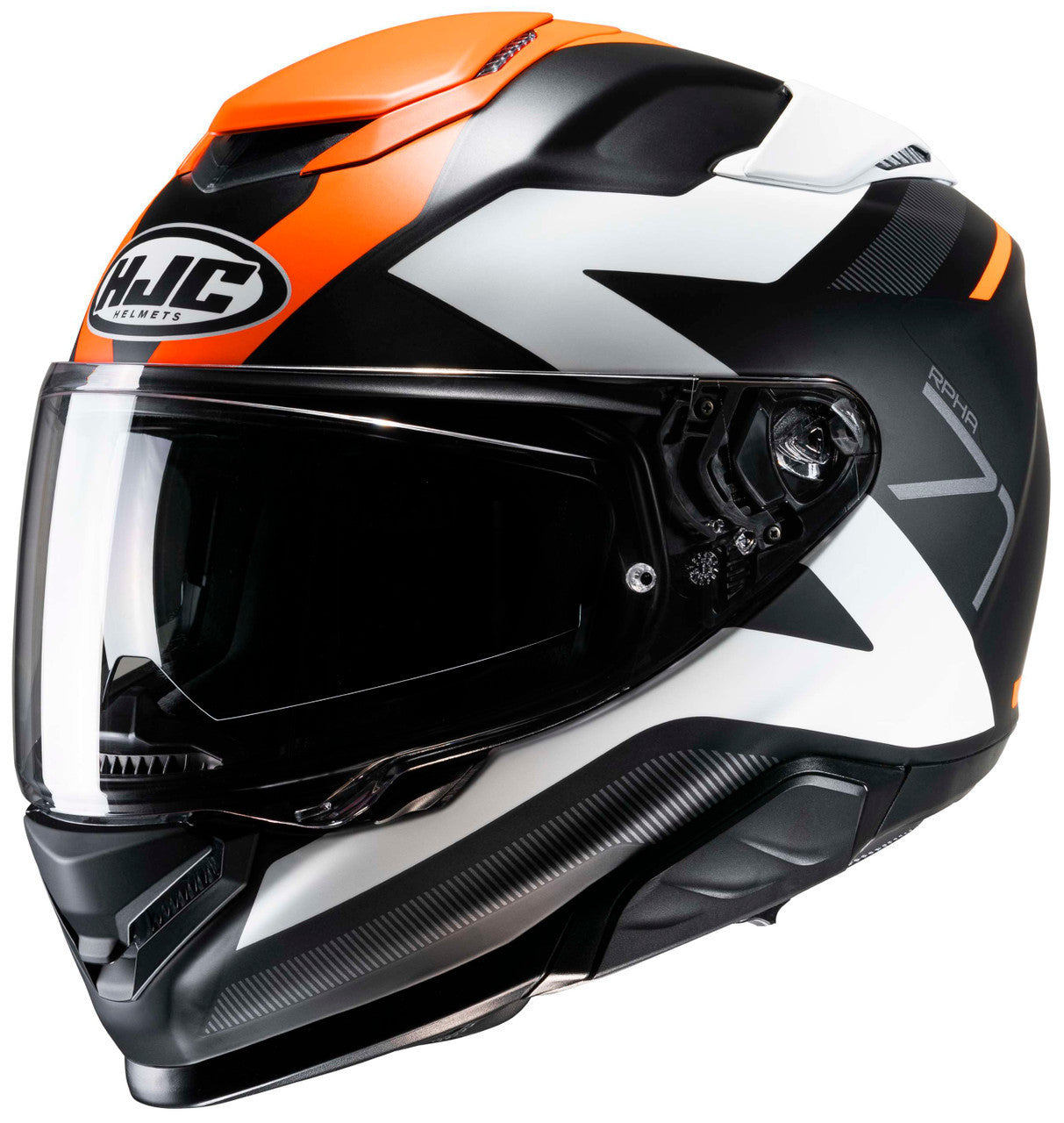 HJC-RPHA-71-PINNA-Full-Face-Motorcycle-Helmet-Black/White/Orange-Main