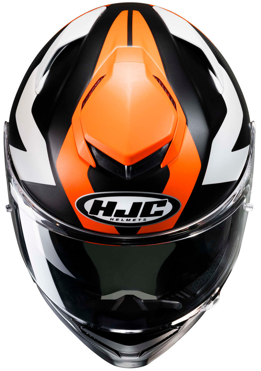 HJC-RPHA-71-PINNA-Full-Face-Motorcycle-Helmet-Black/White/Orange-Front-View