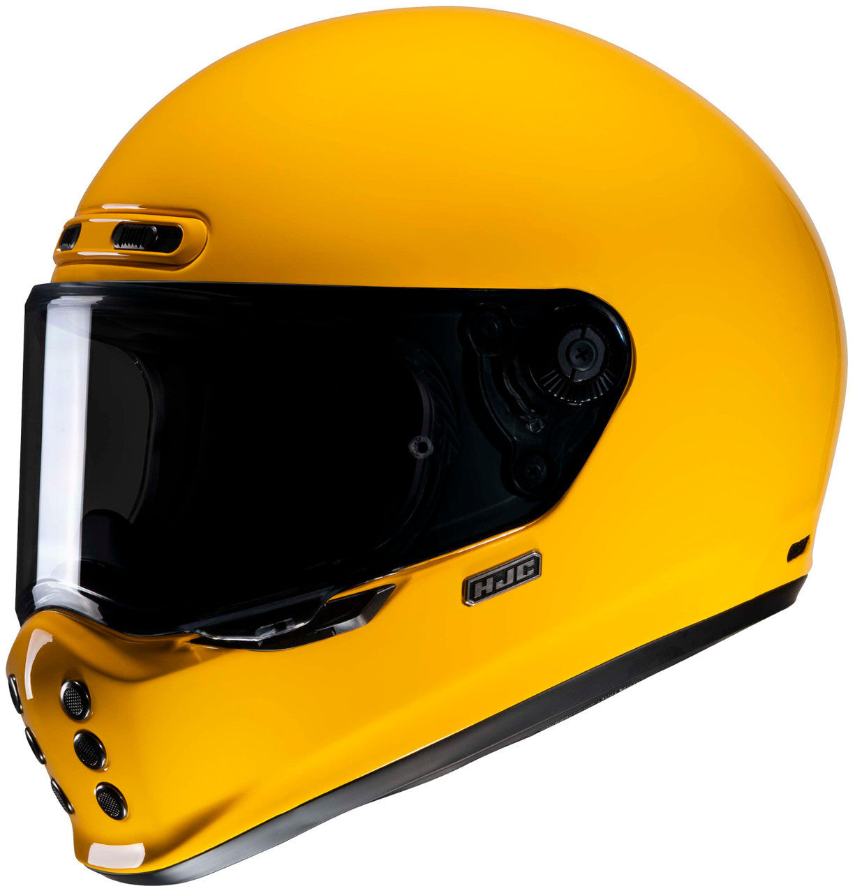 HJC-V10-Solid-Full-Face-Motorcycle-Helmet-Yellow-Main