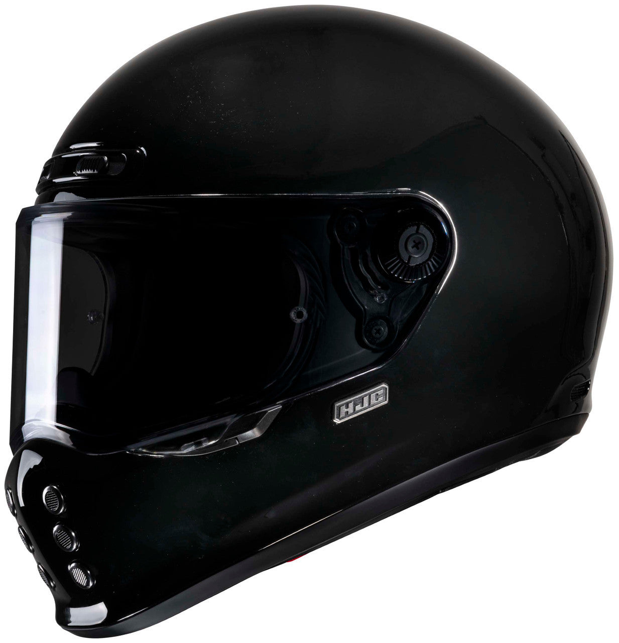 HJC-V10-Solid-Full-Face-Motorcycle-Helmet-Black-Main