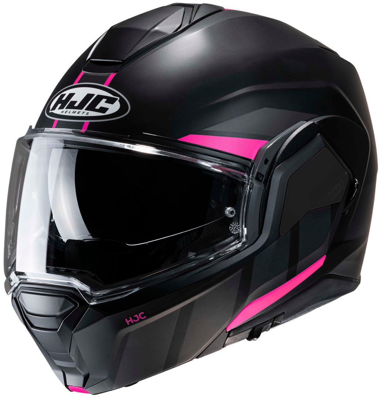 HJC-i100-BEIS-Modular-Motorcycle-Helmet-Black/Purple-Main