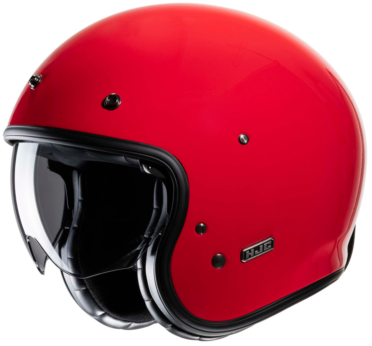 HJC-V31-Solid-Open-Face-Motorcycle-Helmet-Red-Main