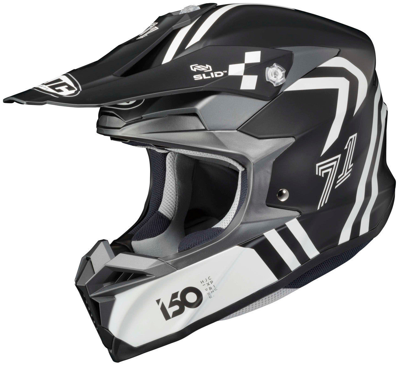 HJC-i50 HEX-Off-Road-Motorcycle-Helmet-Blue/White-TopHJC-i50 HEX-Off-Road-Motorcycle-Helmet-Black/White/Grey-Main