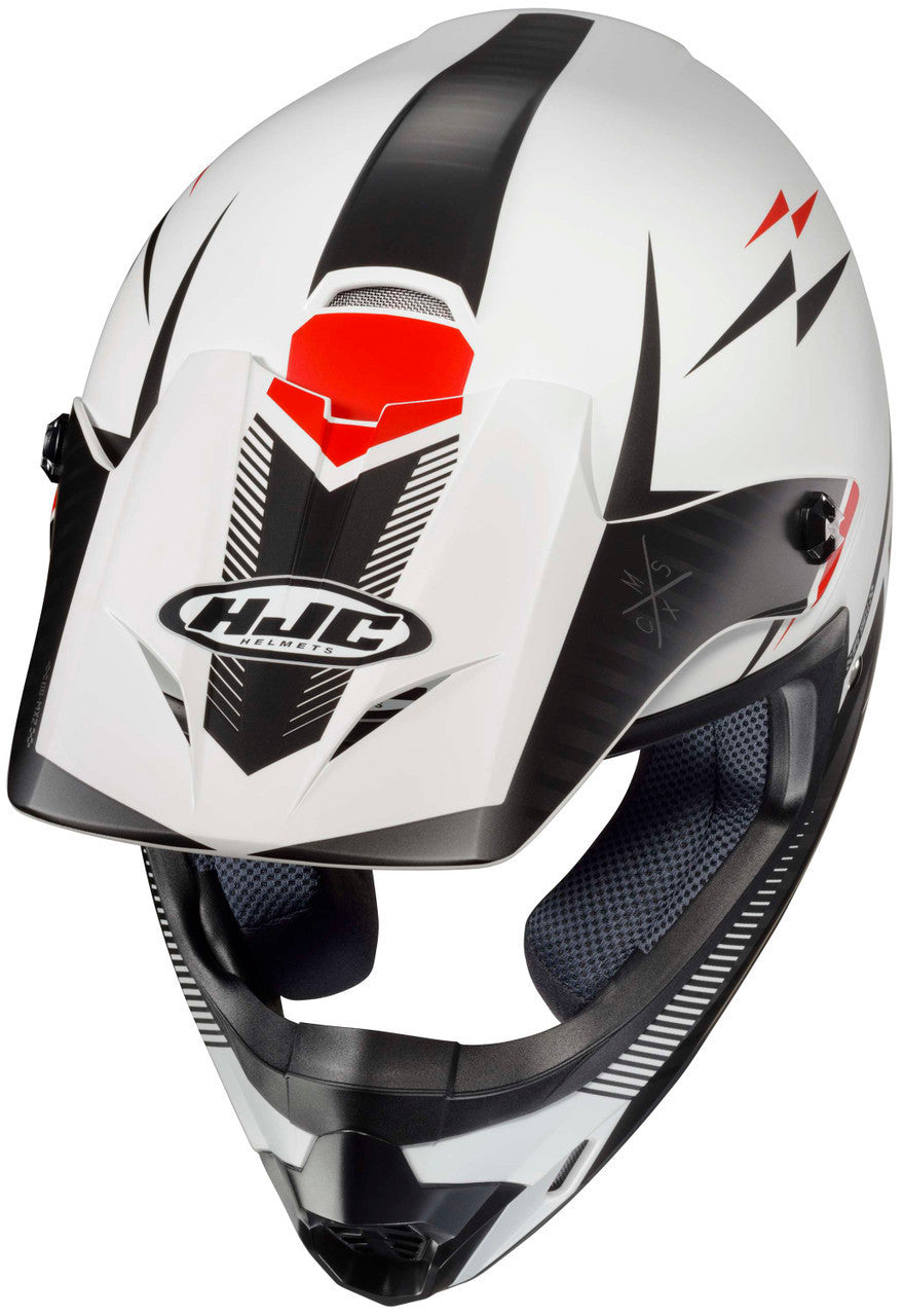 HJC-CS-MX-2-TWEEK-Off-Road-Motorcycle-Helmet-White/Black-Top-View