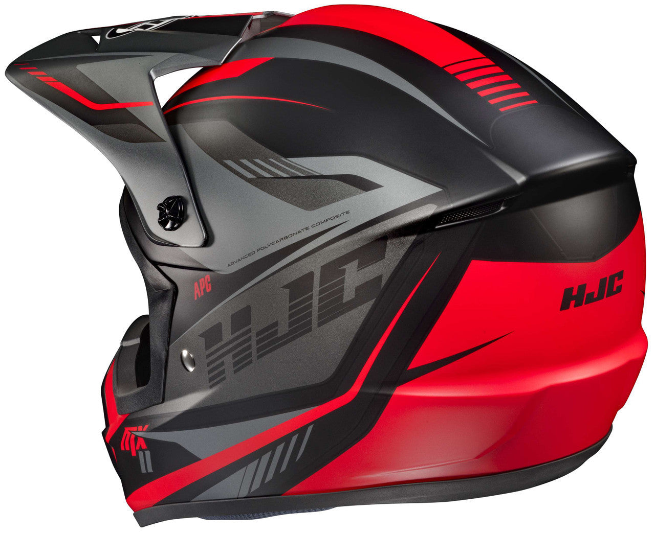 HJC-CS-MX-2-DRIFT-Off-Road-Motorcycle-Helmet-Black/Red-Rear-View