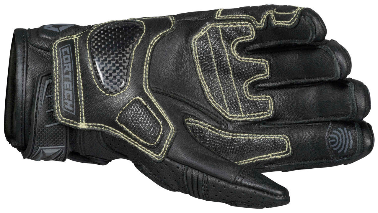 Cortech-Revo-Sport-ST-Women's-Motorcycle-Riding-Gloves-Black-Palm-View