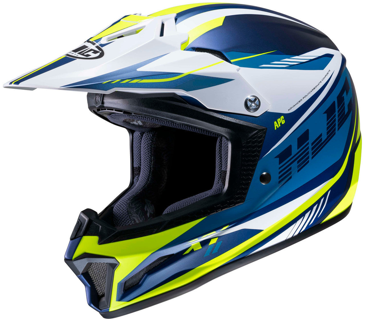 HJC-CL-XY-2-DRIFT-Youth-Off-Road-Motorcycle-Helmet-Blue/Green/White-Main