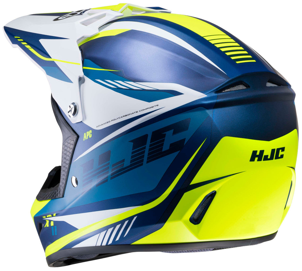 HJC-CL-XY-2-DRIFT-Youth-Off-Road-Motorcycle-Helmet-Blue/Green/White-Rear-View