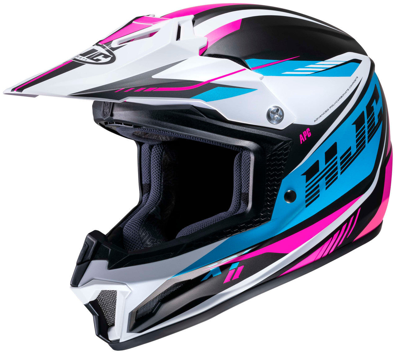 HJC-CL-XY-2-DRIFT-Youth-Off-Road-Motorcycle-Helmet-Blue/White/Pink/Black-Main