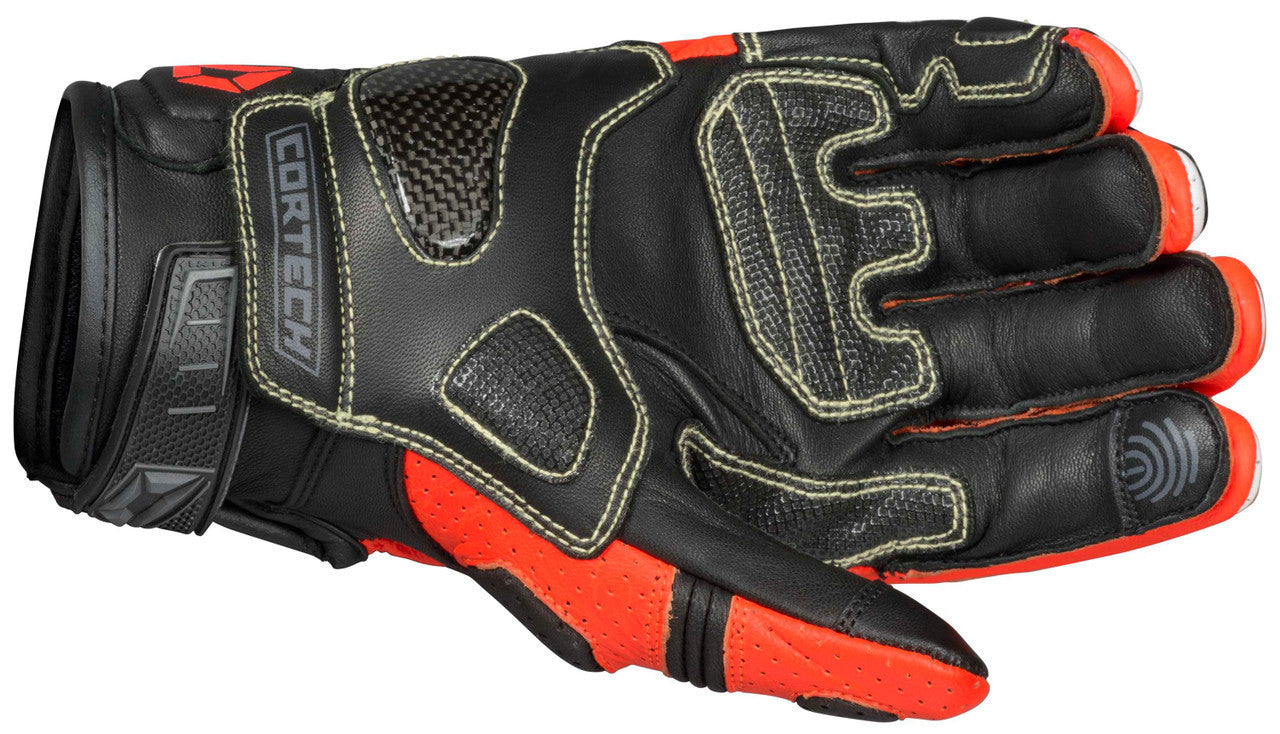 Cortech-Revo-Sport-ST-Motorcycle-Riding-Gloves-Red/White-Palm-View