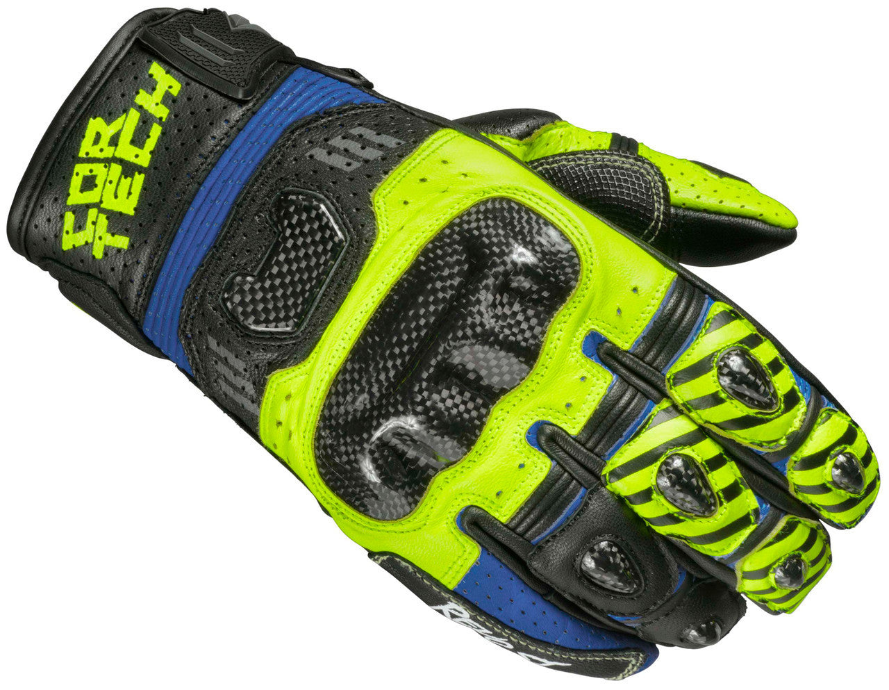 Cortech-Revo-Sport-ST-Motorcycle-Riding-Gloves-Black/Hi-Viz-Main