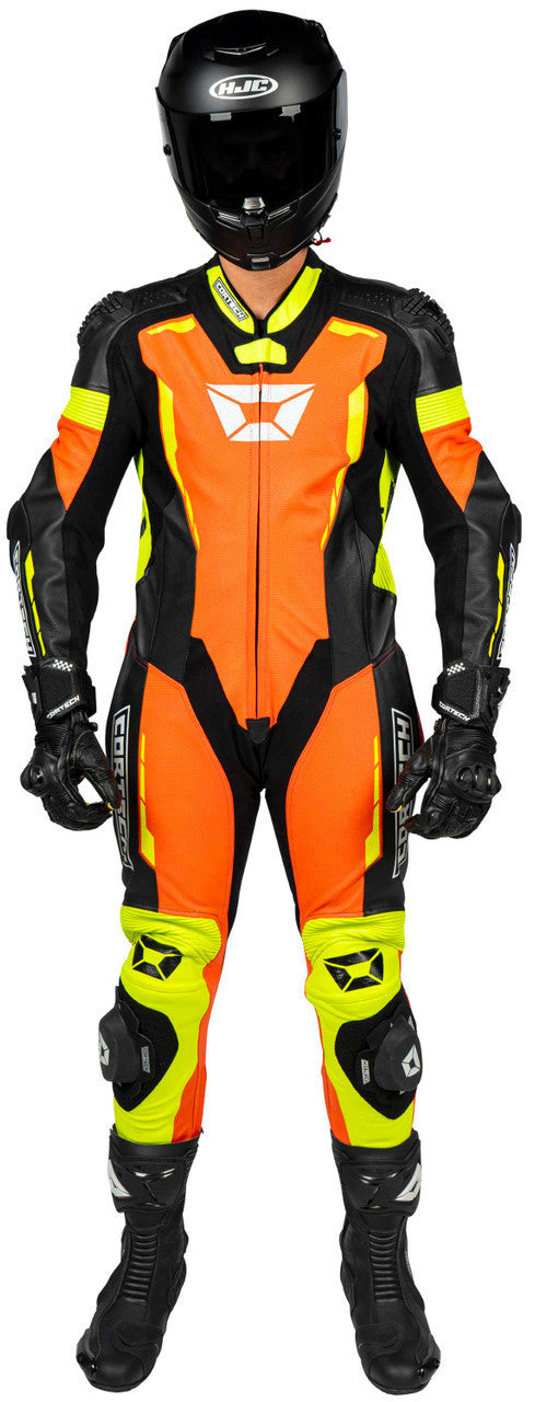 Cortech-Sector-Pro-Air-Motorcycle-Race-Suit-Orange/Yellow-Main