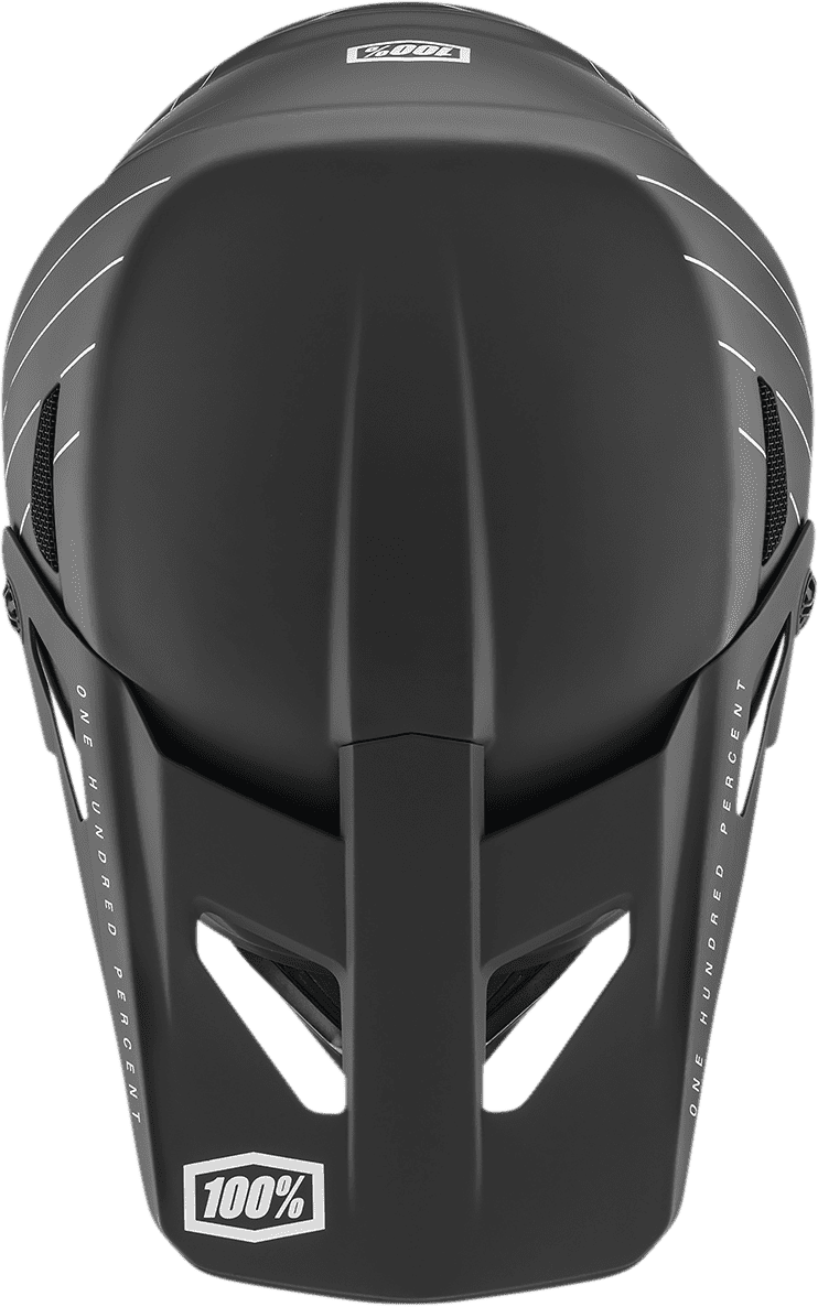 100%-STATUS-Youth-Essential-Black-Motorcycle-Helmet-Top-View