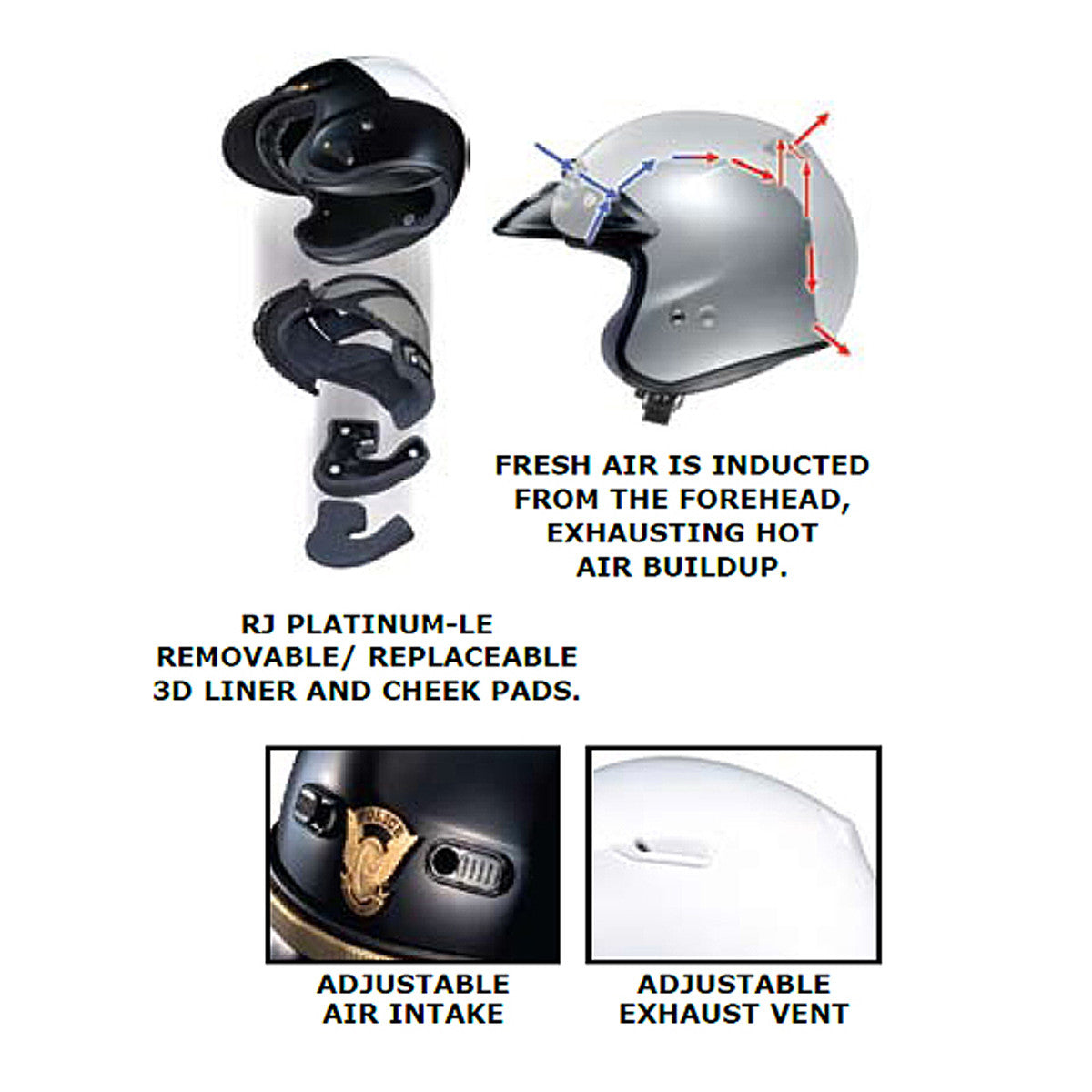 Shoei RJ Platinum-LE Helmet - Detail