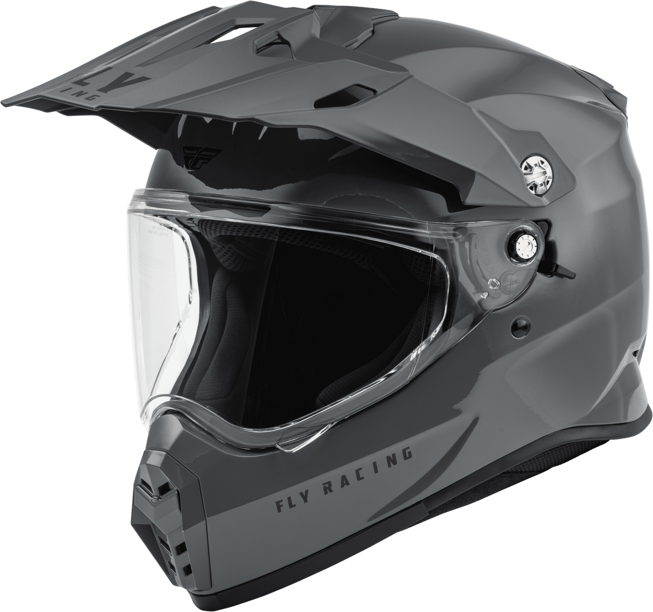 Fly-Racing-Trekker-Solid-Motorcycle-Helmet-Grey